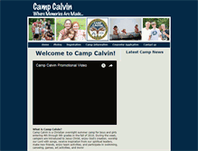 Tablet Screenshot of campcalvin.com